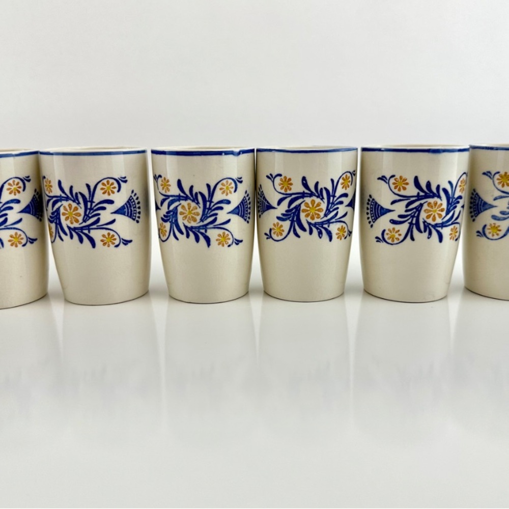 Vintage 1960s Vintage Royal Sealy Japan Blue + White - Picture 6 of 8